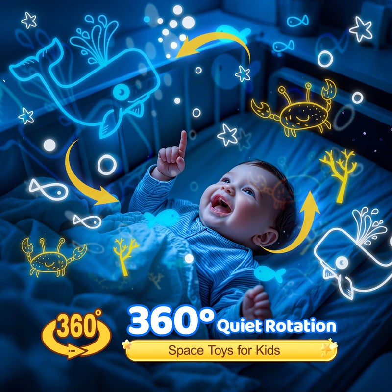 One Fire Solar System for Kids Projector Night Light, 360Â°Rotating+5 Films Planet Space Projector for Bedroom, Bright Night Light for Boys Room, Space Toys for Kids 3-5, Solar System Planet Toys for Boy Gifts - Image 5